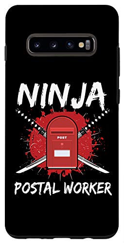 Galaxy S10 Vintage Ninja Postal Worker Mailbox Mailman Mail Service Case