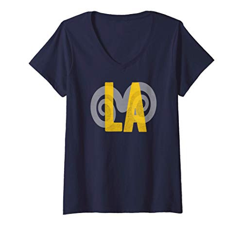 Womens LA Los Angeles Football La California Sports Fan Gear V-Neck T-Shirt Womens LA Los Angeles Football La California Sports Fan Gear V-Neck T-Shirt