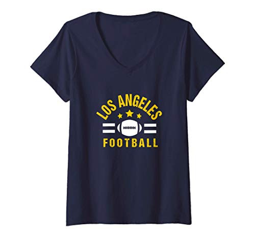 Womens Orignal LA Los Angeles Football La Sports Fan Vintage Gear V-Neck T-Shirt Womens Orignal LA Los Angeles Football La Sports Fan Vintage Gear V-Neck T-Shirt
