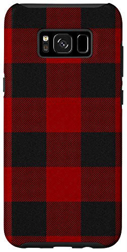 Galaxy S8 Red Buffalo Design Christmas Decor Plaid Pattern Case
