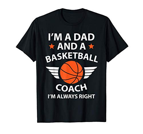 Dad Basketball Coach Fathers Day T-Shirt