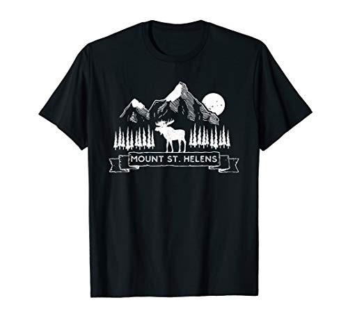 Mount St Helens  Mount St Helens Volcano Mountain Moose T-Shirt