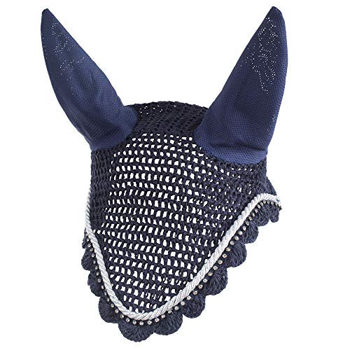 HORZE Caesar Ear Net Dark Navy Pony