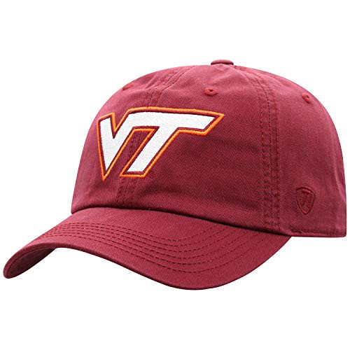 Top of the World Virginia Tech Hokies Womens Adjustable Casual Relaxed Fit Team Icon Hat Adjustable