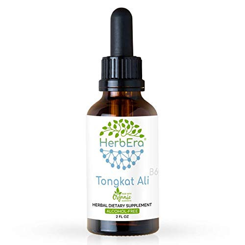 Tongkat Ali B60 Alcohol-Free Herbal Extract Tincture Wildcrafted Tongkat Ali Eurycoma Longifolia Dried Root 2 fl oz
