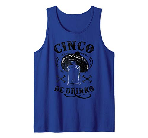 Badass Cinco de Drinko T-shirt Funny Cinco de Mayo shirt Tank Top