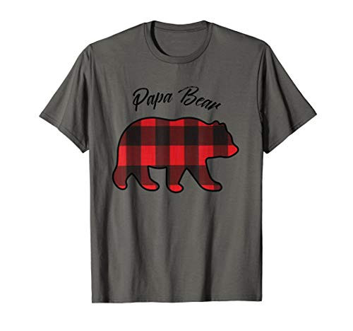 Papa Bear Matching Family Christmas Red Plaid Pajama Gift T-Shirt Papa Bear Matching Family Christmas Red Plaid Pajama Gift T-Shirt