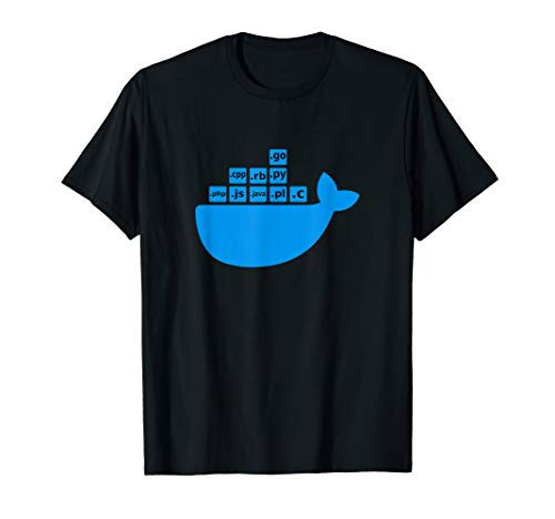 Docker Js C Golang Ruby Python Hackathon Tech Startup T-Shirt