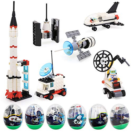 293Pcs Space Shuttle Toys Set Space Toys For Boys 5-8 Incl Lunar Rover Space Car Spaceship Satellite Rocket Space Probe_ Simple Assemble Toy Building Sets Role Pretend Game