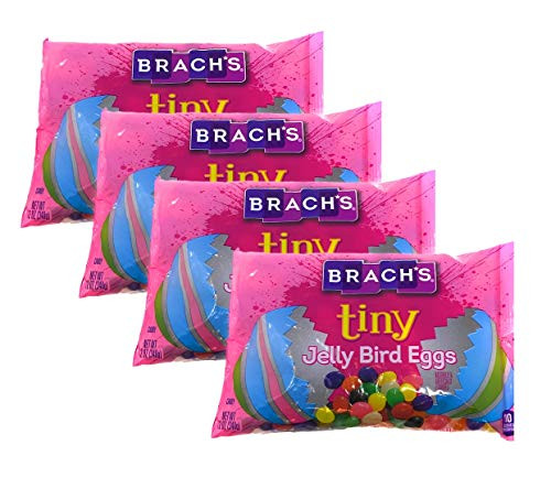 Brachs Tiny Jelly Bird Eggs Easter Candy - Pack of 4 Bags - 12 oz Per Bag - 48 oz Total of Bulk Brachs Tiny Jelly Beans