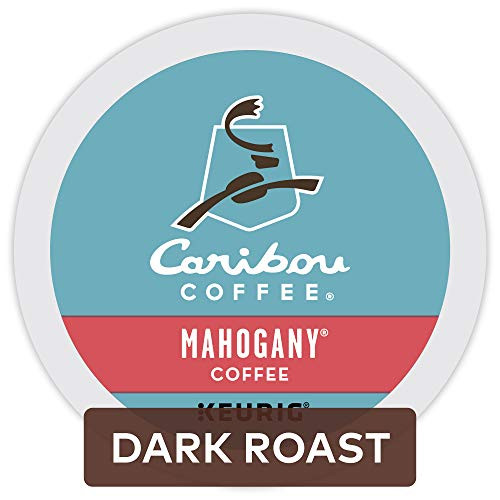 Caribou Coffee Mahogany Single-Serve Keurig K-Cup Pods Dark Roast Coffee 24 Count