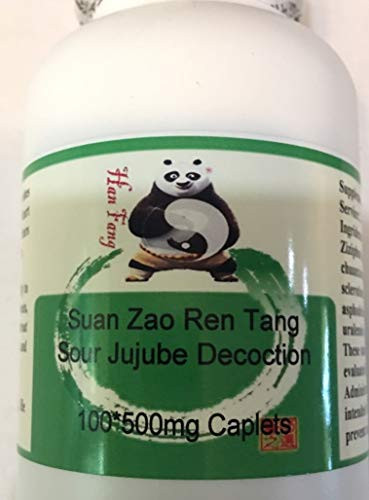 Suan Zao Ren Tang Sour Jujube Decoction Nourish The Heart and Calm The Spirit for Sleeping-500mg 100 Count