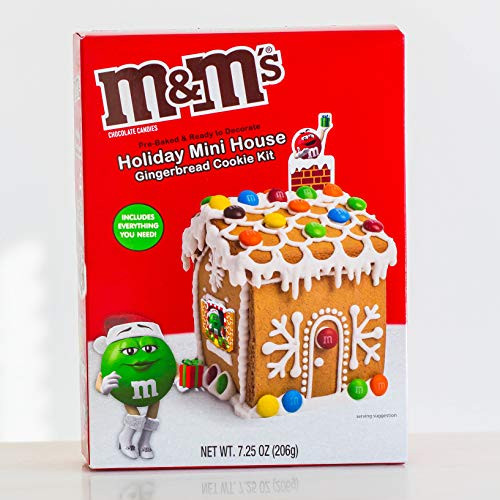 M Ms Holiday Mini House Gingerbread Cookie Kit 7_25 Oz_
