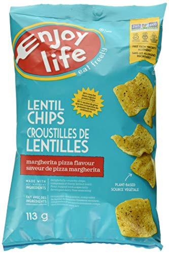 Enjoy Life Foods Lentil Chips Margherita Pizza Flavor Gluten Dairy Nut   Soy Free And Vegan 4-Ounce