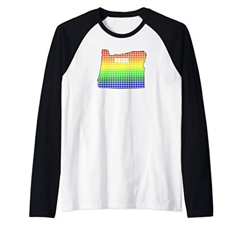 Portland Gay Pride Shirt Oregon Pride Ally Gear Raglan Baseball Tee