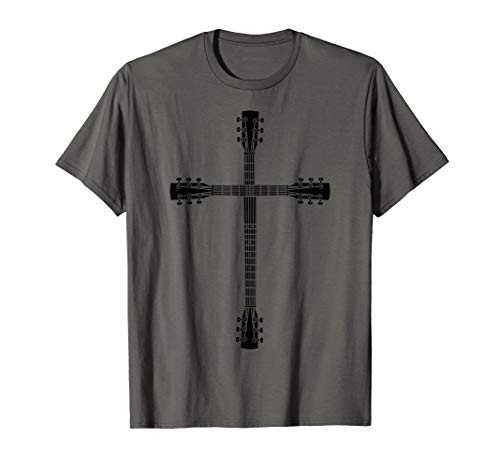 Cool Christian Guitar Cross  Funny Musician Guitarist Gift T-Shirt