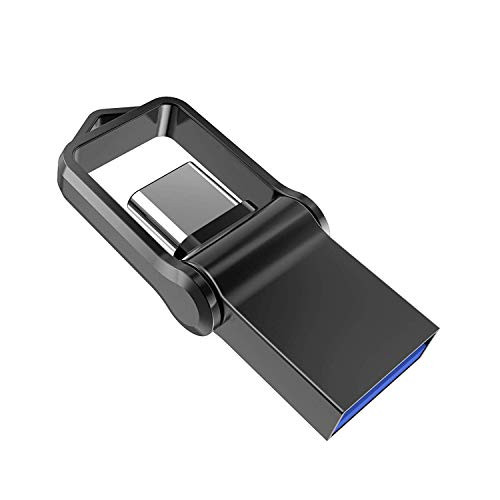 Aiibe 128 GB USB C Flash Drive Dual Drive USB Type-C Thumb Drive 128GB 128G USB-C Drive - Black