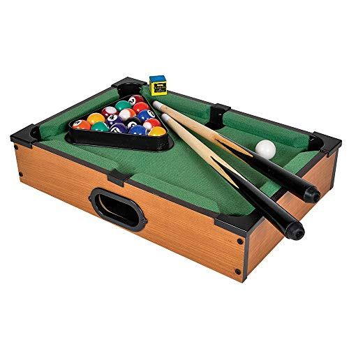Srenta Mini Pool Table - Mini Tabletop Portable Billiards Game for Adults Kids and Toddlers - Single Set
