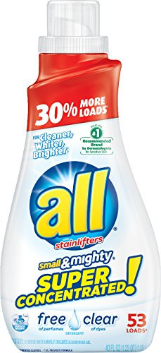 All Small   Mighty HE Laundry Detergent Free   Clear 40 Ounce