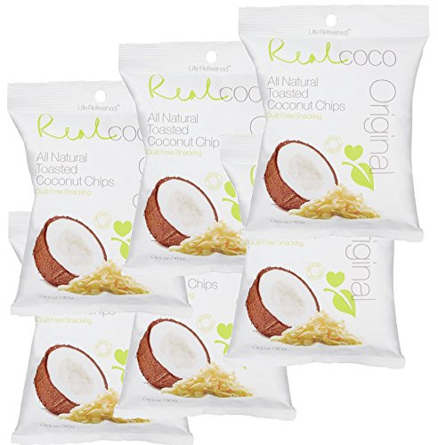 Real Coco All Natural Toasted Coconut Chips 1_43 oz Pack of 6