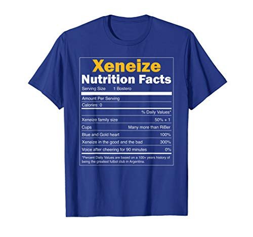 Camiseta de Boca Juniors - Nutrition Facts Boca Juniors T-Shirt