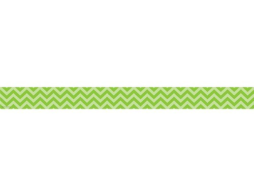 Teacher Created Resources 5507 Lime Chevron Straight Border Trim