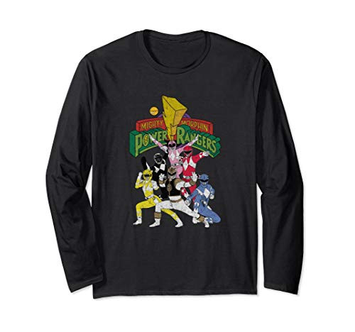 Classic Mighty Morphin Power Rangers Long-Sleeve T-Shirt