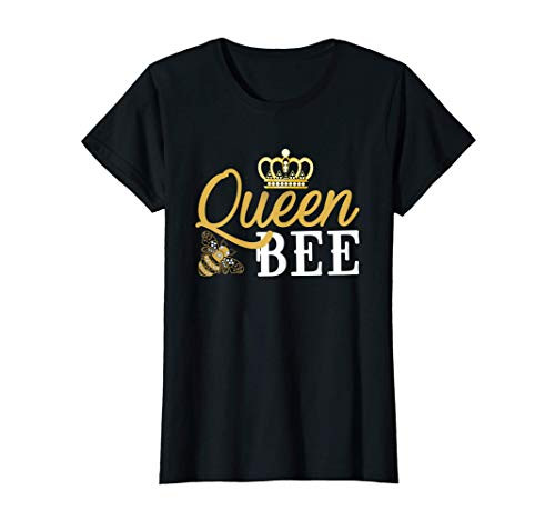 Womens Queen Bee Crown T-Shirt Cute Gift for Woman Beekeeper T-Shirt