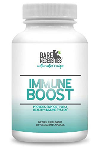 Bare Necessities Immune Support Vitamin-Immunity Boost Supplement with Vitamin C Vitamin D Zinc Magnesium Elderberry Echinacea and Cordyceps-Support for a Strong Immune System