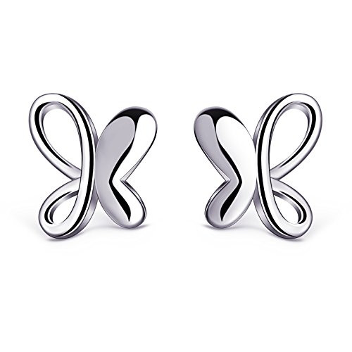B_Catcher Earrings Womens Ear Studs 925 Sterling Silver Dacing Butterfly Earring Set B_Catcher Earrings Womens Ear Studs 925 Sterling Silver Dacing Butterfly Earring Set
