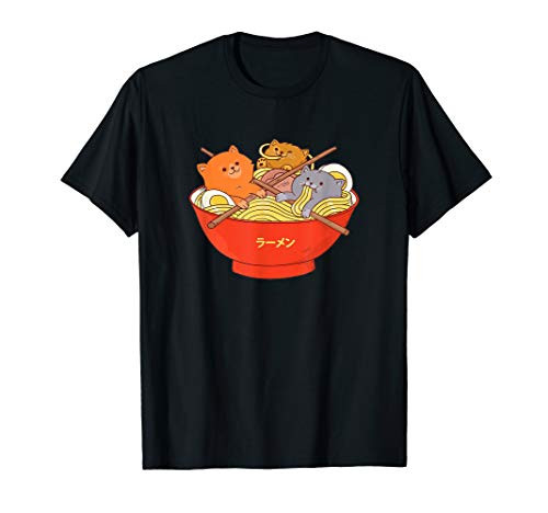 Kawaii Anime Cat Shirt Japanese Ramen Noodles Gift TShirt T-Shirt Kawaii Anime Cat Shirt Japanese Ramen Noodles Gift TShirt T-Shirt