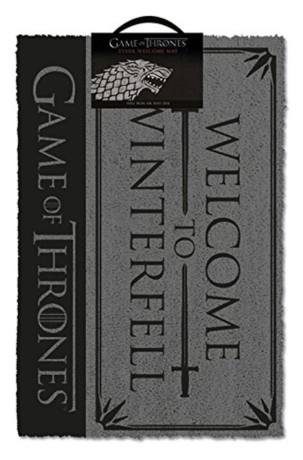 Merchandiseonline Game Of Thrones - DoorFloor Mat Size 24 x 16 Doormat Stark - Welcome to Winterfell Merchandiseonline Game Of Thrones - DoorFloor Mat Size 24 x 16 Doormat Stark - Welcome to Winterfell