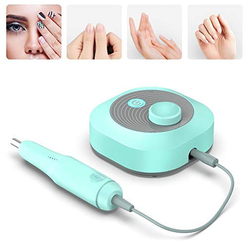 Nail Drill Electric Nail Drill 25000RPM Machine Nail Files Drills for Acrylic Gel Nails Manicure Pedicure Nail Art Supplies Polisher Kit Built-in Storage Box with Drill Bits Green