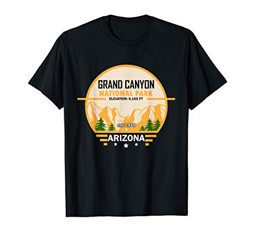 Vintage Retro Grand Canyon US National Park Arizona Hiking T-Shirt