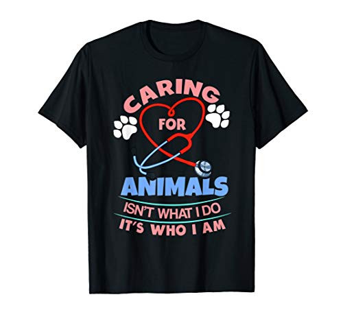 Womens Veterinarian Gift Vet Tech Caring For Animals T-Shirt