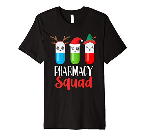 Funny Pharmacy Tech Christmas Matching Outfit Pharmacist Premium T-Shirt
