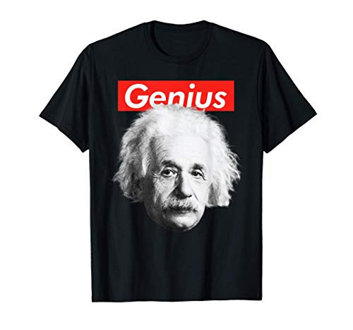 Genius Style With Einstein Head T-Shirt