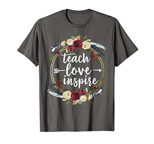 Teach Love Inspire Teacher Teaching Appreciation Day Week T-Shirt Teach Love Inspire Teacher Teaching Appreciation Day Week T-Shirt
