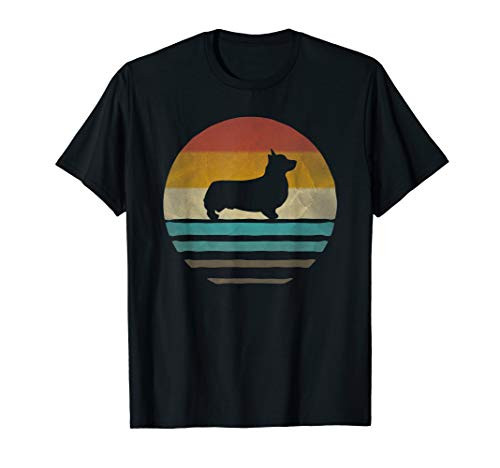 Corgi Dog Retro Vintage 60s 70s Silhouette Breed Funny Gift T-Shirt Corgi Dog Retro Vintage 60s 70s Silhouette Breed Funny Gift T-Shirt