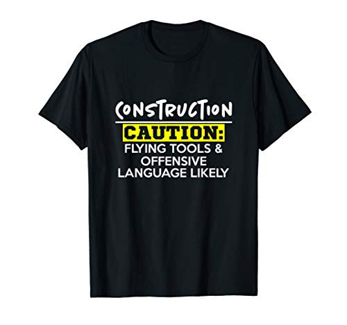 Flying Tools   Offensive Language - Construction Worker Gift T-Shirt