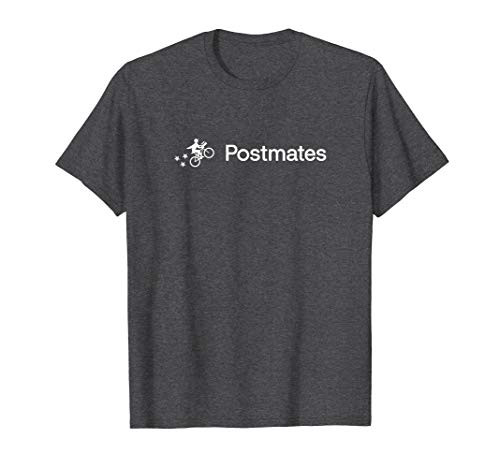 Postmates Courier Contractor Shirt with Text - White
