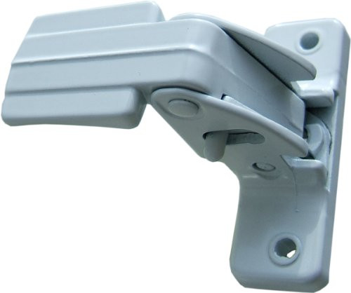 Ideal Security 87 Inside Latch for Storm Doors Fixed Latch for Storm Doors for spring-loaded strikes White