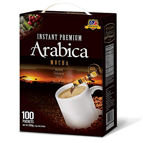 Cafe Mazel Instant Coffee - Arabica Mocha Instant Coffee Mix 3 in 1 instant coffee 100 sticks