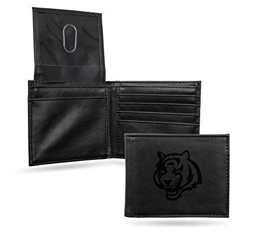 NFL Rico Industries Laser Engraved Billfold Wallet Cincinnati Bengals