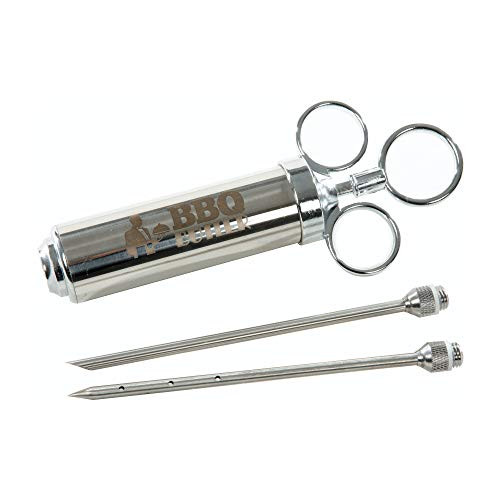 BBQ Butler Meat Injector - Turkey Injector - Flavor Injector - Marinade Meat Injector - Stainless Steel Marinade Injector - Meat Injector Syringe - Barbecue Tools