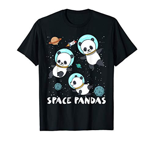 Space Pandas T-Shirt Funny Astronaut Planet Travel Tee Space Pandas T-Shirt Funny Astronaut Planet Travel Tee