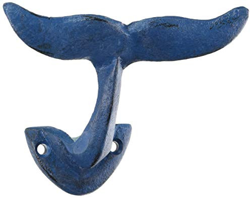 Abbott Collection 27-Iron AGE357 Tail Wall Hook 3_5 inches H Whale Tale