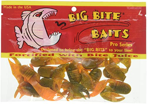 Big Bite Baits CHU27509 Chunk Craw Orange Swirl, 2.75"
