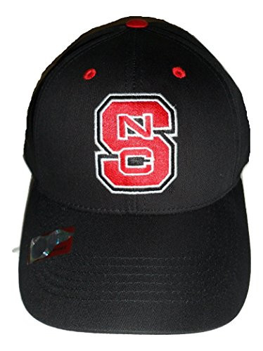 NC State Wolfpack Logo Cap Structured Black Hat