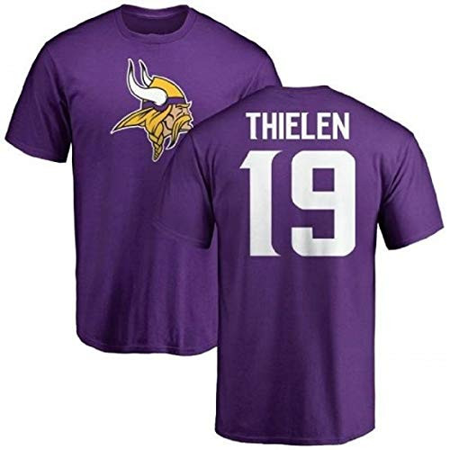 Adam Thielen Minnesota Vikings NFL Boys Youth 8-20 Purple Name   Number Player T-Shirt Youth X-Large 18-20
